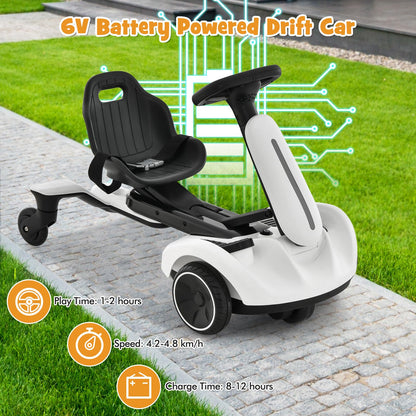 Foldable Kids Electric Go-Kart with Parent Remote - No Assembly Required, Outdoor Ride-On Car with Safety Belt & Charger for Ages 3-8